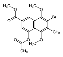 Methyl 4-acetoxy-7-bromo-5,8-dimethoxy-6-methyl-2-naphthoate CAS:97944-76-8 manufacturer & supplier