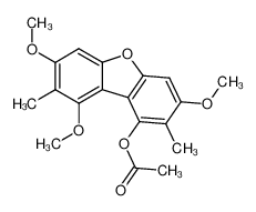 1-acetoxy-3,7,9-trimethoxy-2,8-dimethyl-dibenzofuran CAS:97944-87-1 manufacturer & supplier