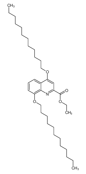 2-Quinolinecarboxylic acid, 4,8-bis(dodecyloxy)-, ethyl ester CAS:97946-61-7 manufacturer & supplier