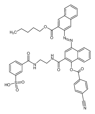 3-{2-[1-(4-cyano-benzoyloxy)-4-(3-pentyloxycarbonyl-[2]naphthylazo)-[2]naphthoylamino]-ethylcarbamoyl}-benzenesulfonic acid CAS:97951-10-5 manufacturer & supplier