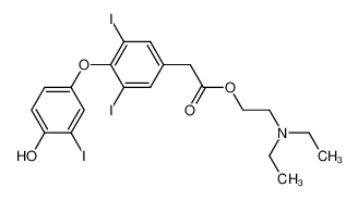 3,5-Diiod-4-(3-iod-4-hydroxy-phenoxy)-phenylessigsaeure-(2-diethylamino-ethylester) CAS:97951-37-6 manufacturer & supplier