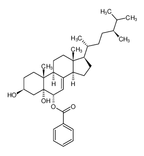 Ergost-7-ene-3,5,6-triol, 6-benzoate, (3b,5a,6a)- CAS:97957-83-0 manufacturer & supplier