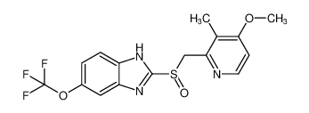 2-(((4-methoxy-3-methylpyridin-2-yl)methyl)sulfinyl)-5-(trifluoromethoxy)-1H-benzo[d]imidazole CAS:97963-94-5 manufacturer & supplier