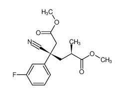 dimethyl (2R,4R)-4-cyano-4-(3-fluorophenyl)-2-methylhexanedioate CAS:97965-98-5 manufacturer & supplier