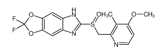 2,2-difluoro-6-[(4-methoxy-3-methylpyridin-2-yl)methylsulfinyl]-5H-[1,3]dioxolo[4,5-f]benzimidazole CAS:97966-86-4 manufacturer & supplier