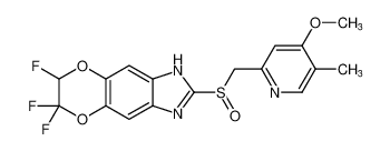 6,6,7-trifluoro-2-(((4-methoxy-5-methylpyridin-2-yl)methyl)sulfinyl)-6,7-dihydro-1H-[1,4]dioxino[2',3':4,5]benzo[1,2-d]imidazole CAS:97966-93-3 manufacturer & supplier