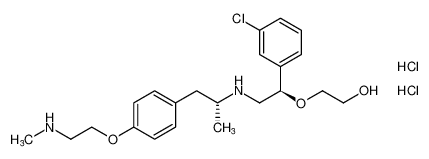 2-((R)-1-(3-chlorophenyl)-2-(((R)-1-(4-(2-(methylamino)ethoxy)phenyl)propan-2-yl)amino)ethoxy)ethan-1-ol dihydrochloride CAS:97967-52-7 manufacturer & supplier