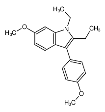 1,2-Diethyl-6-methoxy-3-(4-methoxy-phenyl)-1H-indole CAS:97968-27-9 manufacturer & supplier