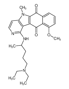 1-(4-Diethylamino-1-methyl-butylamino)-10-methoxy-5-methyl-5H-benzo[f]pyrido[4,3-b]indole-6,11-dione CAS:97989-63-4 manufacturer & supplier