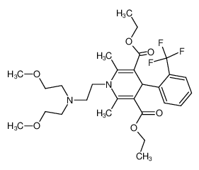 Diethyl 1,4-dihydro-4-(2-trifluoromethylphenyl)-2,6-dimethyl-1-(2-[N,N-bis-(methoxyethyl)]aminoethyl)-3,5-pyridine dicarboxylate CAS:97994-44-0 manufacturer & supplier