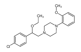 1-[2-(4-chloro-phenyl)-2-ethoxy-ethyl]-4-(2-methoxy-phenyl)-piperazine CAS:980-06-3 manufacturer & supplier