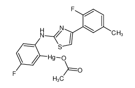 2-(4-Fluor-2-acetoxymercuri-phenylamino)-4-(6-fluor-3-methyl-phenyl)-thiazol CAS:980-27-8 manufacturer & supplier