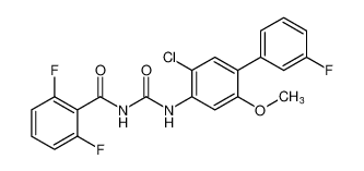 N-((5-chloro-3'-fluoro-2-methoxy-[1,1'-biphenyl]-4-yl)carbamoyl)-2,6-difluorobenzamide CAS:98005-69-7 manufacturer & supplier