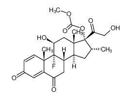 (8S,9R,10S,11S,13S,14S,16R,17R)-9-fluoro-11-hydroxy-17-(2-hydroxyacetyl)-10,13,16-trimethyl-3,6-dioxo-6,7,8,9,10,11,12,13,14,15,16,17-dodecahydro-3H-cyclopenta[a]phenanthren-17-yl methyl carbonate CAS:98008-85-6 manufacturer & supplier