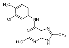 (3-Chloro-4-methyl-phenyl)-(2,8-dimethyl-9H-purin-6-yl)-amine CAS:98011-03-1 manufacturer & supplier