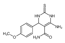 6-Amino-4-(4-methoxy-phenyl)-2-thioxo-1,2,3,4-tetrahydro-pyrimidine-5-carboxylic acid amide CAS:98011-30-4 manufacturer & supplier