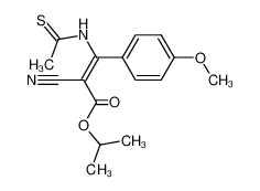 (E)-2-Cyano-3-(4-methoxy-phenyl)-3-thioacetylamino-acrylic acid isopropyl ester CAS:98011-49-5 manufacturer & supplier