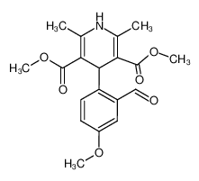 dimethyl 2,6-dimethyl-4-(2-formyl-4-methoxyphenyl)-1,4-dihydropyridine-3,5-dicarboxylate CAS:98015-10-2 manufacturer & supplier