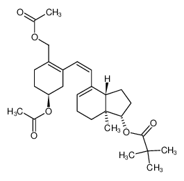 2,2-Dimethyl-propionic acid (1S,3aS,7aS)-4-[(Z)-2-((S)-5-acetoxy-2-acetoxymethyl-cyclohex-1-enyl)-vinyl]-7a-methyl-2,3,3a,6,7,7a-hexahydro-1H-inden-1-yl ester CAS:98040-26-7 manufacturer & supplier