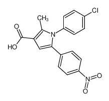 1-(4-chlorophenyl)-2-methyl-5-(4-nitrophenyl)pyrrole-3-carboxylic acid CAS:98046-10-7 manufacturer & supplier