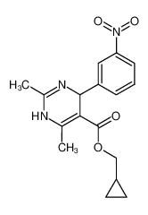 5-((cyclopropylmethoxy)carbonyl)-2,6-dimethyl-4-(m-nitrophenyl)-1,4(3,4)-dihydropyrimidine CAS:98050-81-8 manufacturer & supplier