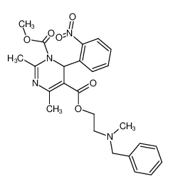 2,4-Dimethyl-6-(2-nitro-phenyl)-6H-pyrimidine-1,5-dicarboxylic acid 5-[2-(benzyl-methyl-amino)-ethyl] ester 1-methyl ester CAS:98050-89-6 manufacturer & supplier