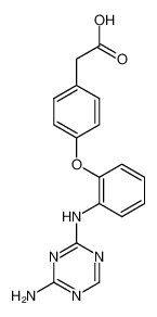 {4-[2-(4-amino-[1,3,5]triazin-2-ylamino)-phenoxy]-phenyl}-acetic acid CAS:98052-70-1 manufacturer & supplier