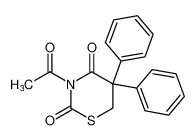 2H-1,3-Thiazine-2,4(3H)-dione, 3-acetyldihydro-5,5-diphenyl- CAS:98055-49-3 manufacturer & supplier