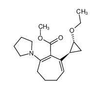 7-(trans-2-Ethoxycyclopropyl)-2-(1-pyrrolidinyl)-1,6-cycloheptadien-1-carbonsaeure-methylester CAS:98065-92-0 manufacturer & supplier