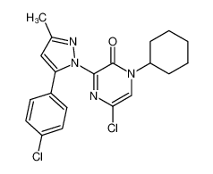 5-Chloro-3-[5-(4-chloro-phenyl)-3-methyl-pyrazol-1-yl]-1-cyclohexyl-1H-pyrazin-2-one CAS:98078-32-1 manufacturer & supplier