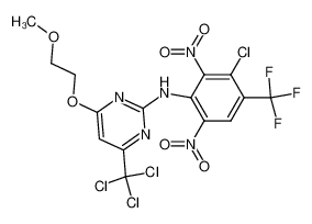 N-(3'-chloro-2',6'-dinitro-4'-trifluoromethylphenyl)-2-amino-4-trichloromethyl-6-(methoxyethoxy)pyrimidine CAS:98078-97-8 manufacturer & supplier