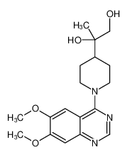 1,2-Propanediol, 2-[1-(6,7-dimethoxy-4-quinazolinyl)-4-piperidinyl]- CAS:98080-04-7 manufacturer & supplier