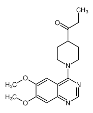 1-Propanone, 1-[1-(6,7-dimethoxy-4-quinazolinyl)-4-piperidinyl]- CAS:98080-06-9 manufacturer & supplier