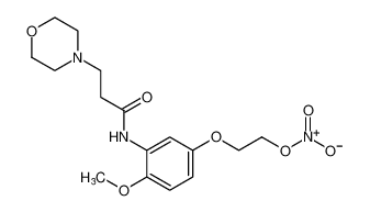 4-Morpholinepropanamide, N-[2-methoxy-5-[2-(nitrooxy)ethoxy]phenyl]- CAS:98082-88-3 manufacturer & supplier