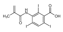 Benzoic acid, 2,4,6-triiodo-3-[(2-methyl-1-oxo-2-propenyl)amino]- CAS:98085-80-4 manufacturer & supplier