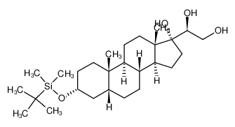 5β-pregnane-3α,17α,20α,21-tetrol 3-tert-butyldimethylsilyl ether CAS:98086-95-4 manufacturer & supplier