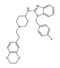 {1-[2-(2,3-Dihydro-benzo[1,4]dioxin-6-yl)-ethyl]-piperidin-4-yl}-[1-(4-fluoro-benzyl)-1H-benzoimidazol-2-yl]-amine CAS:98088-89-2 manufacturer & supplier