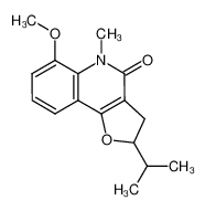 (-)-2-isopropyl-6-methoxy-5-methyl-3,5-dihydro-2H-furo[3,2-c]quinolin-4-one CAS:98089-34-0 manufacturer & supplier