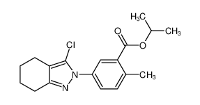 isopropyl 5-(3-chloro-4,5,6,7-tetrahydro-2H-indazol-2-yl)-2-methylbenzoate CAS:98097-67-7 manufacturer & supplier