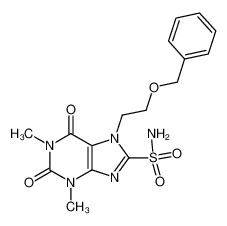 7-(2-benzyloxy-ethyl)-1,3-dimethyl-2,6-dioxo-2,3,6,7-tetrahydro-1H-purine-8-sulfonic acid amide CAS:981-94-2 manufacturer & supplier