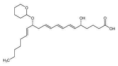 6,8,10,14-Eicosatetraenoic acid,5-hydroxy-13-[(tetrahydro-2H-pyran-2-yl)oxy]-,(5R*,6E,8E,10E,13R*,14E)- CAS:98103-84-5 manufacturer & supplier