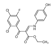 (Z)-2-(2,4-Dichloro-5-fluoro-benzoyl)-3-(4-hydroxy-phenylamino)-acrylic acid ethyl ester CAS:98105-67-0 manufacturer & supplier