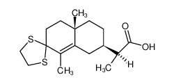 3,3-Aethylendimercapto-11β-eudesmen-(4)-carbonsaeure-(13) CAS:98106-99-1 manufacturer & supplier