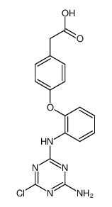 {4-[2-(4-amino-6-chloro-[1,3,5]triazin-2-ylamino)-phenoxy]-phenyl}-acetic acid CAS:98111-30-9 manufacturer & supplier