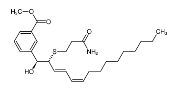 (1S,2R),-3-[2-(2-Carbamylethylthio)-1-hydroxypentadeca-3(E),5(Z)-dienyl]benzoic acid, methyl ester CAS:98116-47-3 manufacturer & supplier