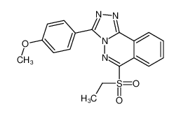 6-ethylsulfonyl-3-(4-methoxyphenyl)-[1,2,4]triazolo[3,4-a]phthalazine CAS:98123-79-6 manufacturer & supplier