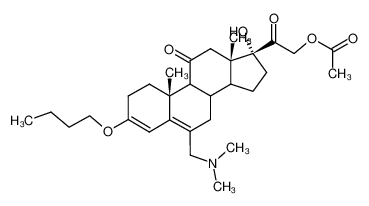 Acetic acid 2-((10R,13S,17R)-3-butoxy-6-dimethylaminomethyl-17-hydroxy-10,13-dimethyl-11-oxo-2,7,8,9,10,11,12,13,14,15,16,17-dodecahydro-1H-cyclopenta[a]phenanthren-17-yl)-2-oxo-ethyl ester CAS:98129-28-3 manufacturer & supplier