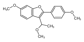 6-methoxy-3-(1-methoxy-ethyl)-2-(4-methoxy-phenyl)-benzofuran CAS:98130-28-0 manufacturer & supplier