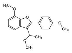 7-methoxy-3-(1-methoxy-ethyl)-2-(4-methoxy-phenyl)-benzofuran CAS:98130-29-1 manufacturer & supplier