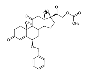 Acetic acid 2-((6R,10R,13S,17R)-6-benzyloxy-17-hydroxy-10,13-dimethyl-3,11-dioxo-2,3,6,7,8,9,10,11,12,13,14,15,16,17-tetradecahydro-1H-cyclopenta[a]phenanthren-17-yl)-2-oxo-ethyl ester CAS:98131-34-1 manufacturer & supplier